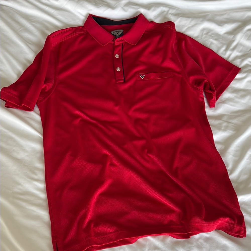 Callaway Red Polo Shirt Classic Style